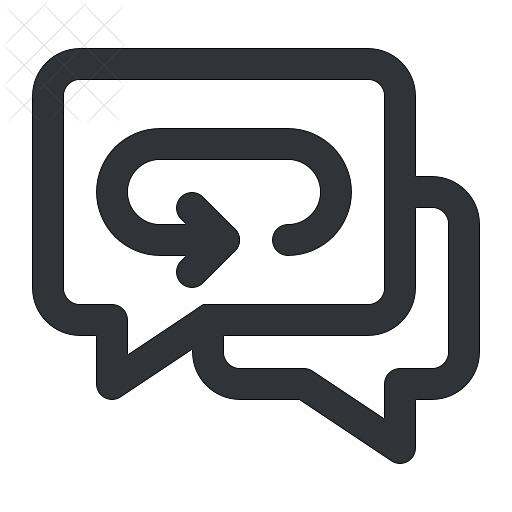 Chat, communication, conversation, history, message icon.