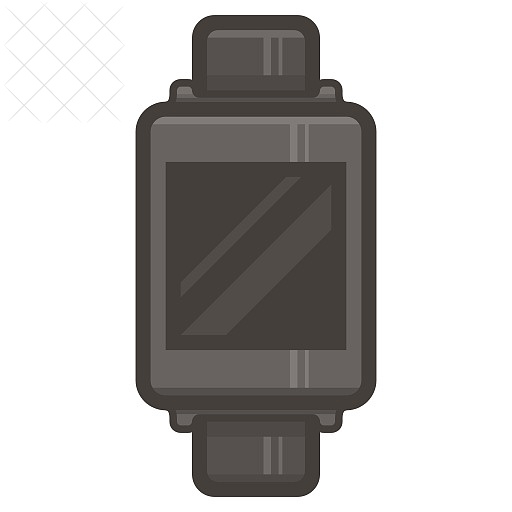 Watch, smart, smartwatch icon.