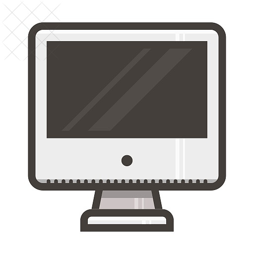 Imac, computer, display, monitor icon.
