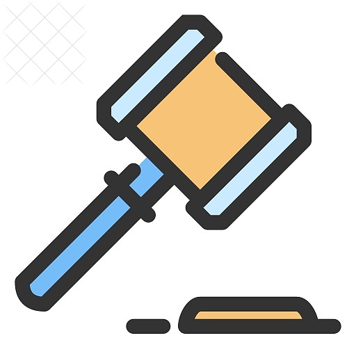 Gdpr, justice, law, rules icon.