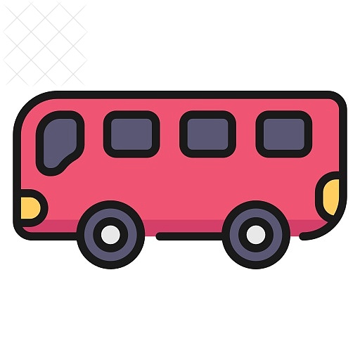 Bus, public, transport, transportation, travel icon.