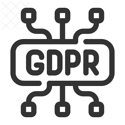 Data protection, gdpr, law icon.
