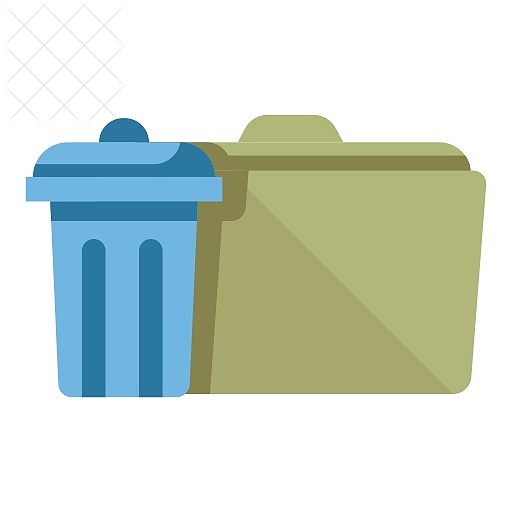 Bin, container, garbage, rubbish, trash icon.
