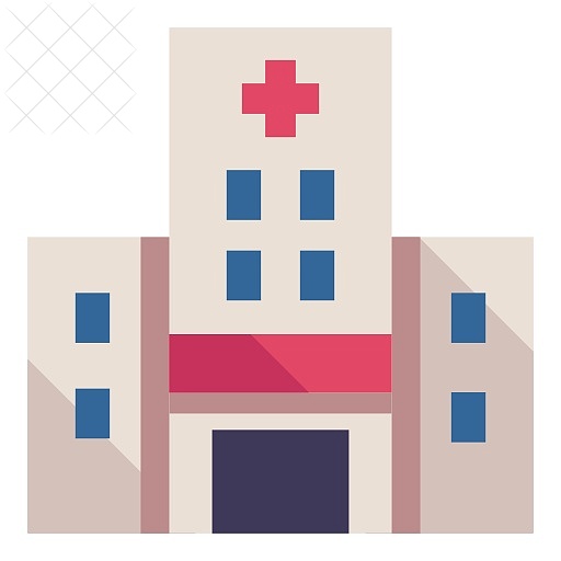 Care, city, hospital, medical, treatment icon.