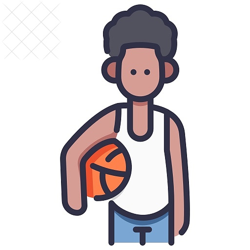 Ball, basketball, boy, kid, people icon.