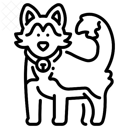 Animal, canine, dog, friend, husky icon.
