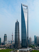 Jin Mao Tower and World financial Center of Shanghai,China,Asia图片素材