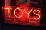 霓虹灯玩具标志图片素材