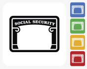社会保障图标平面设计图片素材