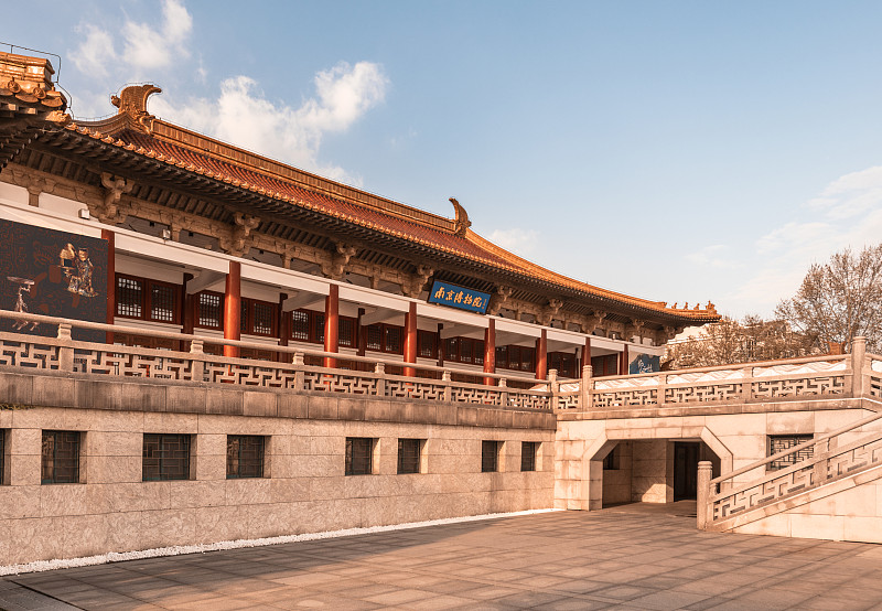 南京博物院大殿,中国古建筑仿辽代历史风格图片