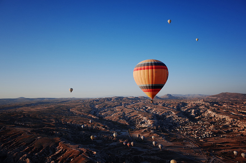 土耳其卡帕多奇亞熱氣球圖片素材