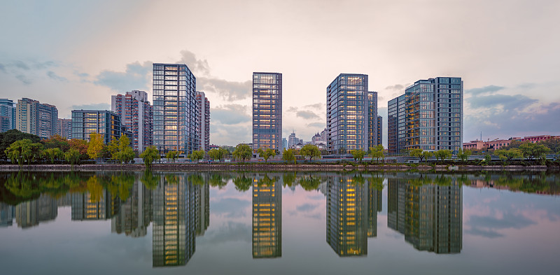 現代都市高端住宅圖片素材