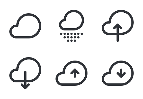 **天氣輪廓風格**
包含34個圖標的圖標包。

包括設計:
——天氣
- - - - - -云
——雨
——存儲
——下降
——箭
——雪
——刪除
- - -下
,圖標icon圖片