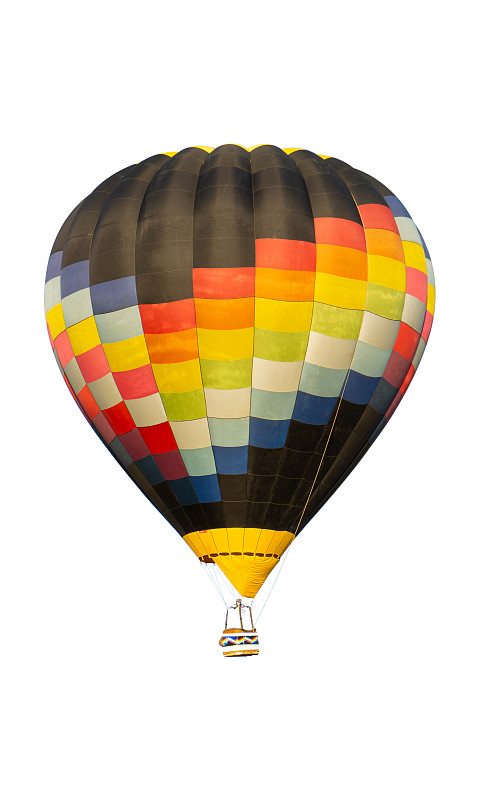 白色背景上的熱氣球組圖片素材