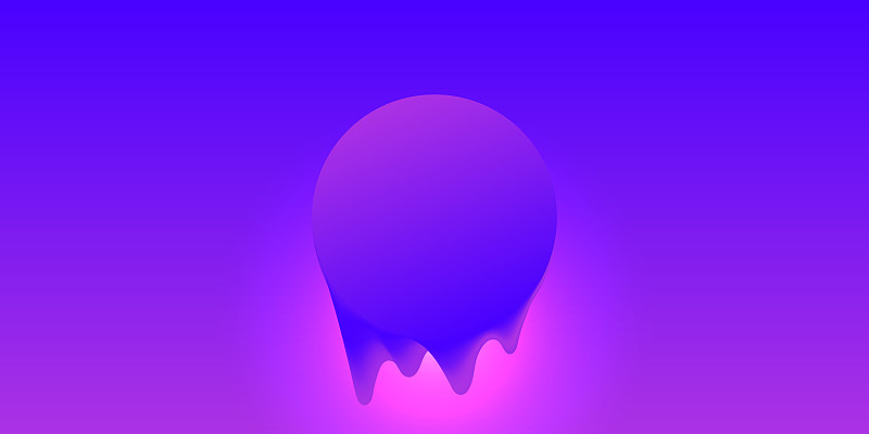 抽象設計-紫色液體形狀-潮流背景插畫圖片