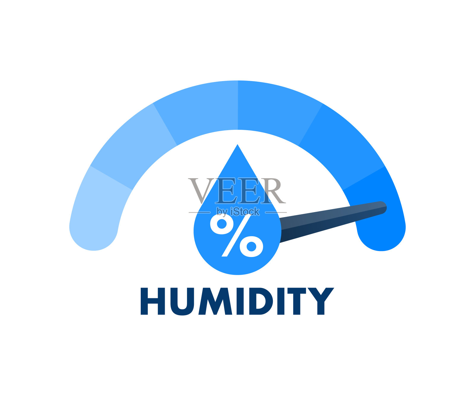 天气湿度传感器。水位,率。向量股票插图插画图片素材