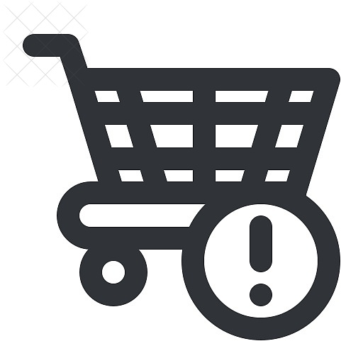 Ecommerce, buy, cart, notification, shopping icon.