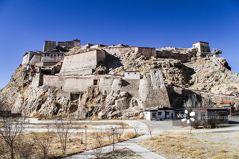 西藏宗山古堡图片素材