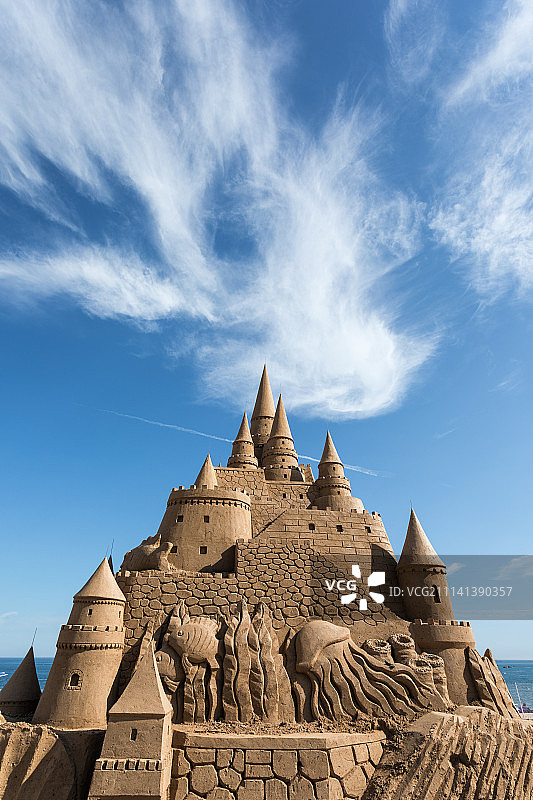 沙雕城堡图片素材