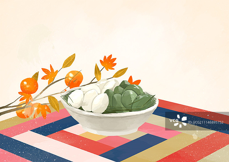 韩国传统节日食物，松坪图片素材