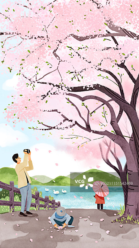 樱花季图片素材