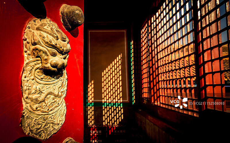 光影中的北京故宫图片素材