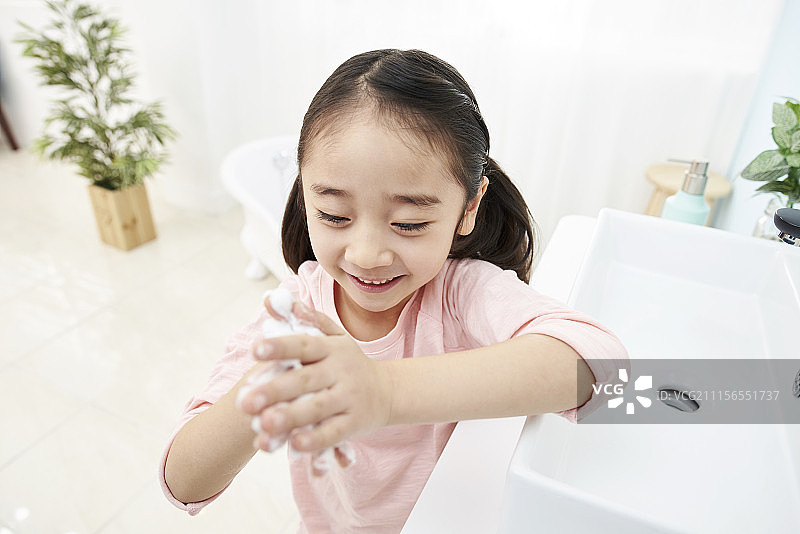 房子,浴室,生活方式,孩子,韩国人图片素材