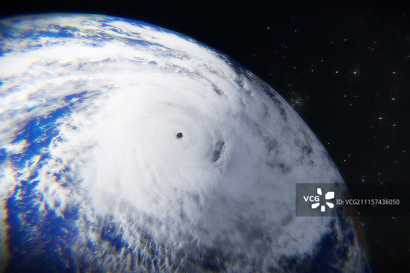 地球 台风眼图片素材