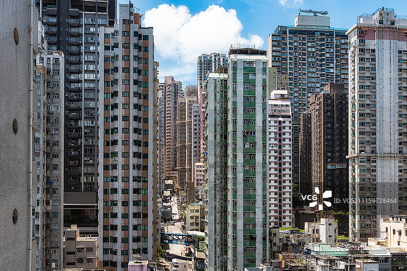 香港密集住宅高清图图片素材