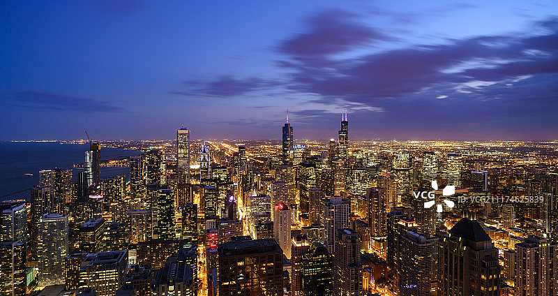 美国芝加哥天际线图片素材