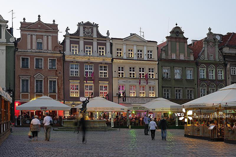 欧洲波兰波兹南Stary Rynek老城广场图片素材
