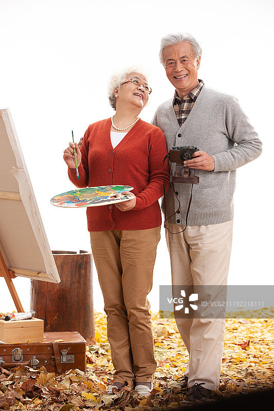 幸福的老年夫妇图片素材