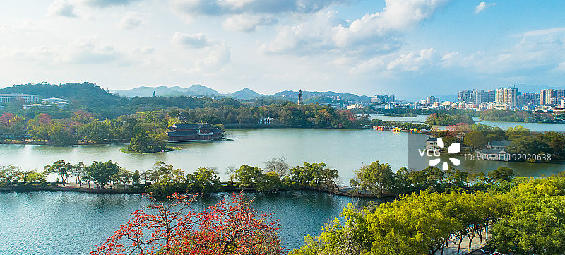 广东惠州西湖春色图片素材