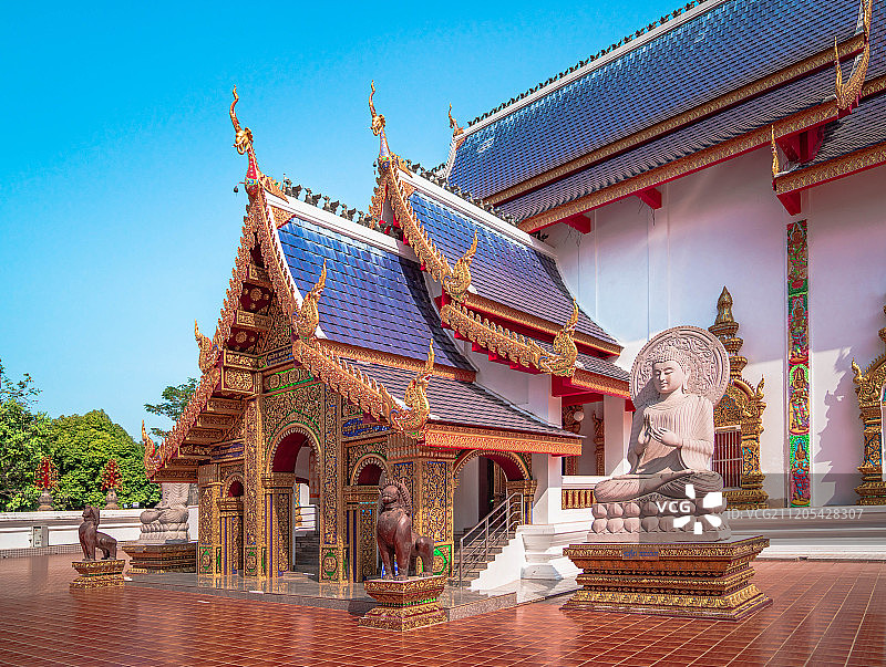 泰国清迈蓝庙图片素材