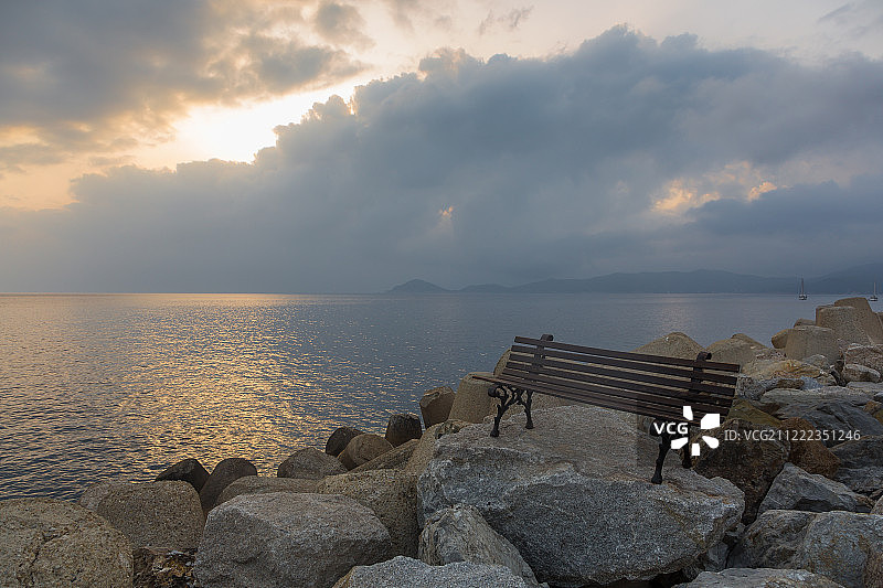 地中海的日出图片素材