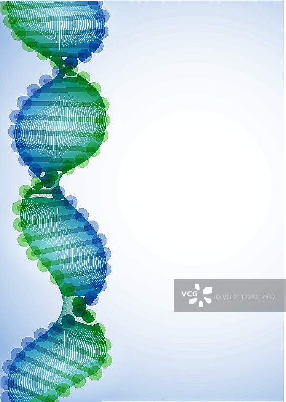DNA分子的背景。图片素材