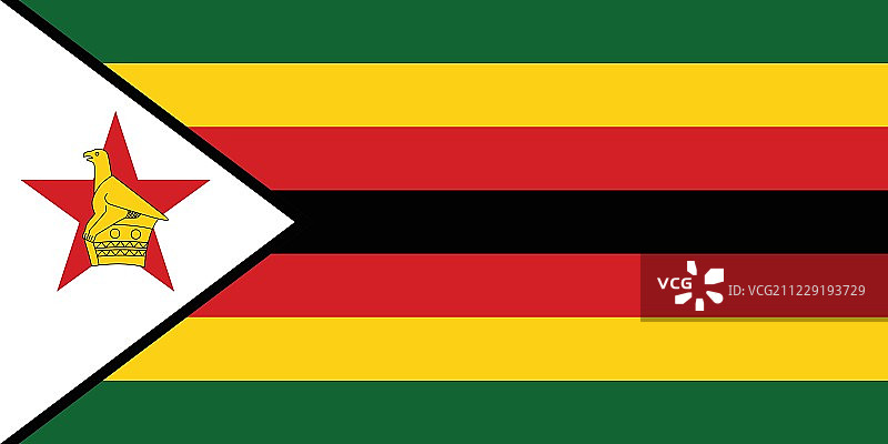 津巴布韦官方矢量旗图片素材