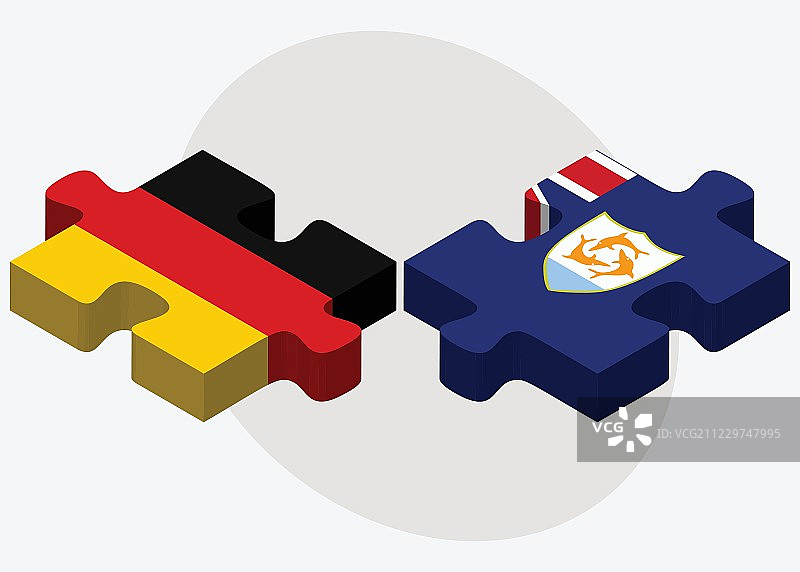 德国和安圭拉国旗图片素材