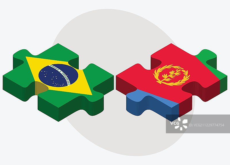 巴西和厄立特里亚国旗图片素材