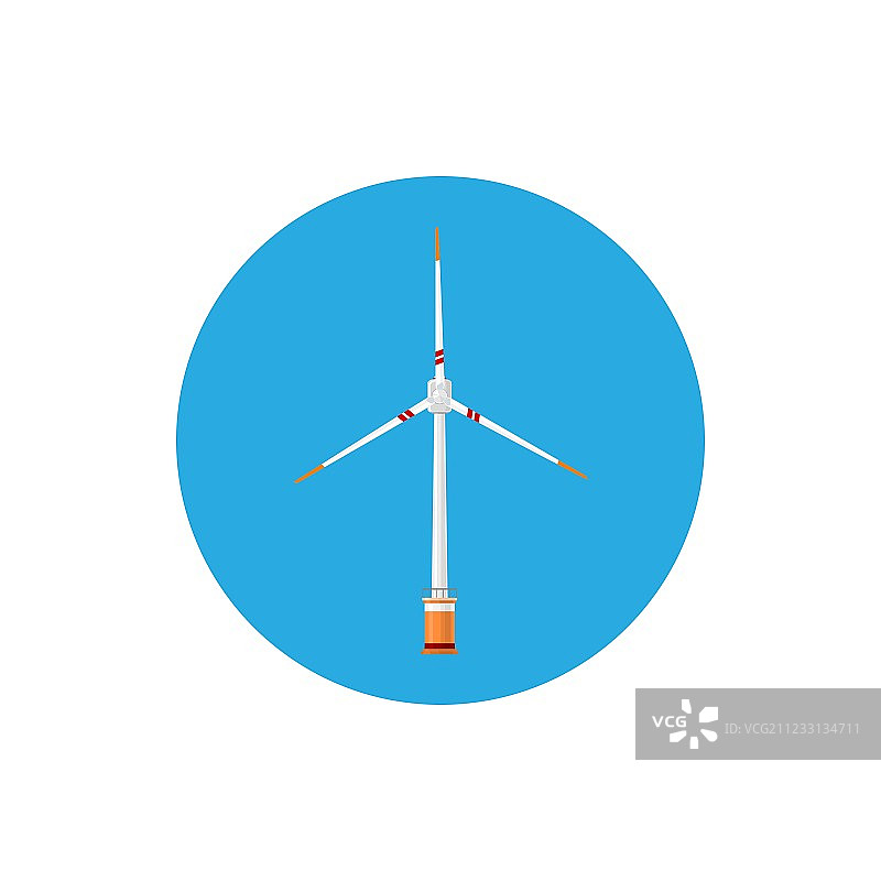 风力涡轮机的图标图片素材