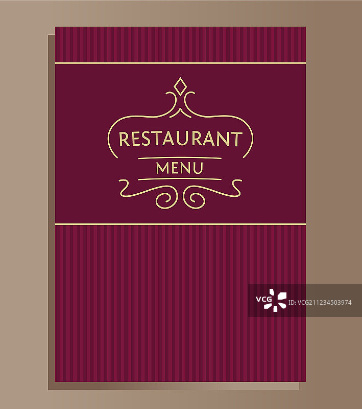 餐厅的菜单设计图片素材