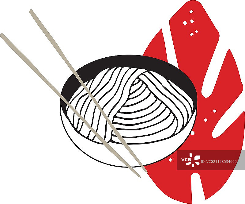 手画面条碗用筷子亚洲图片素材