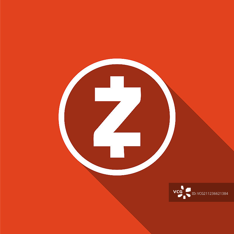 加密货币币zcash zec图标孤立图片素材