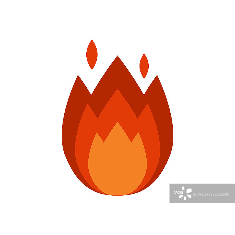 火火焰热燃烧图标温暖危险和图片素材