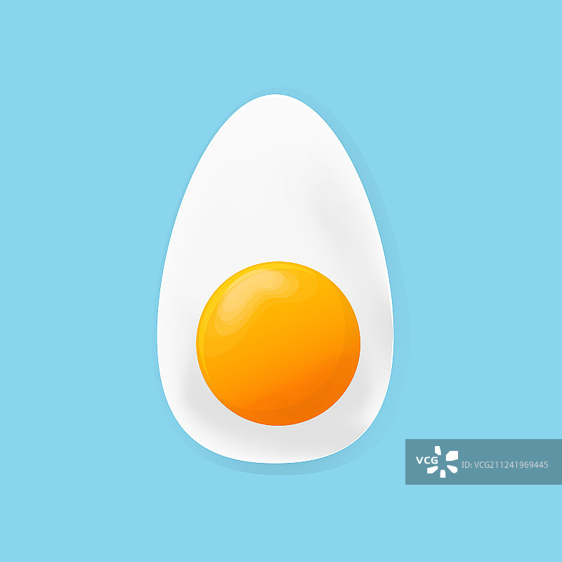 煎蛋煎蛋扁图标煎蛋特写图片素材