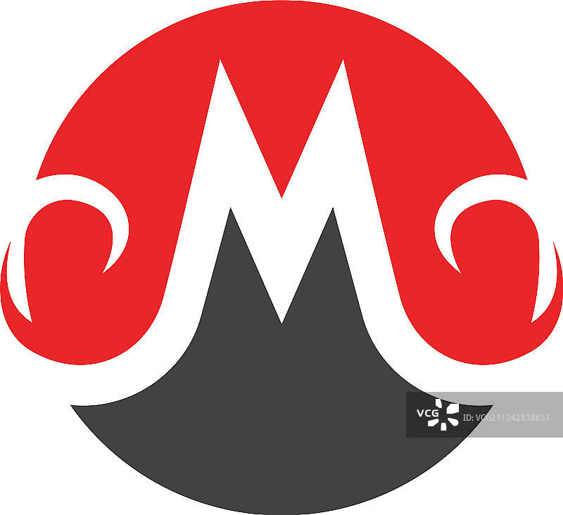 M标志字母企业标志和符号模板图片素材