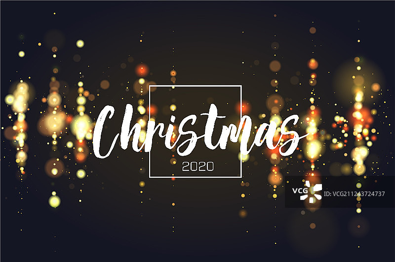 散景闪烁圣诞2020背景闪烁图片素材