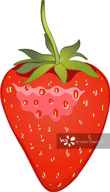 草莓现实图标孤立在白色图片素材