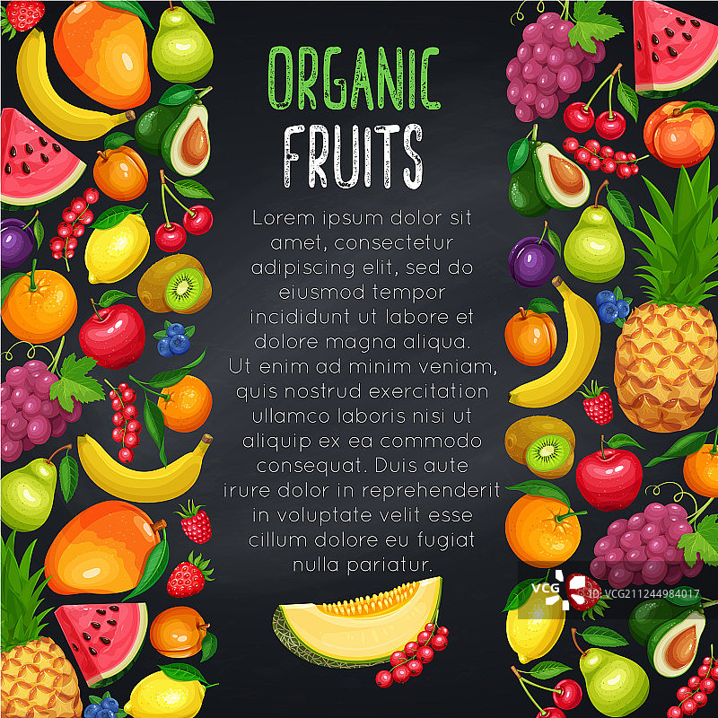 水果和浆果设计页面图片素材