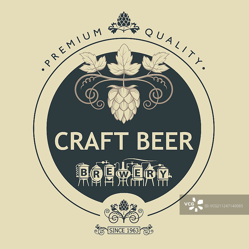 啤酒标签设计图片素材